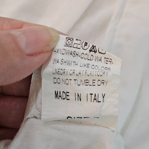 Tempo Paris Blouse Size Large Silk White Floral Lace Fairy Whimsy - Picture 8 of 13